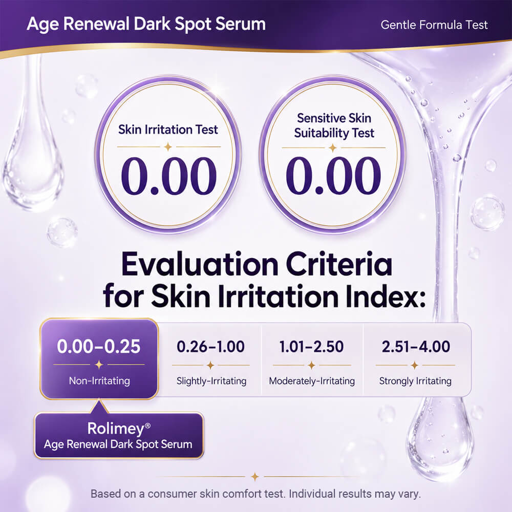 🍀 Rolimey® Age Renewal Dark Spot Serum — Infused with 10% Niacinamide, Tranexamic Acid & Hyaluronic Acid for Brighter, Smoother-Looking Mature Skin 🌼
