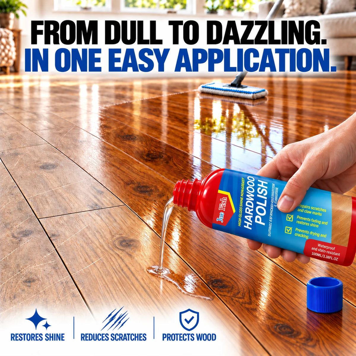 Wood Glow Restorer – Restore Rich Shine to Floors & Furniture