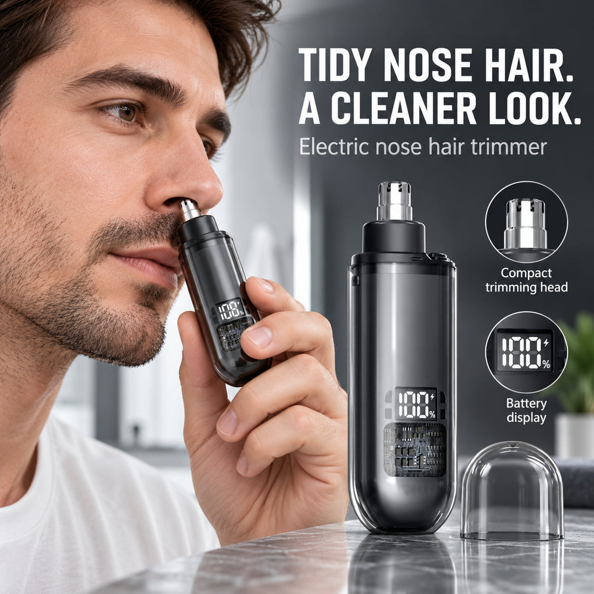 ❤️USB-C Nose Hair Trimmer