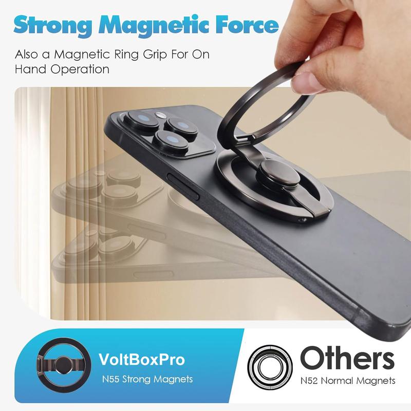 2026 New Magnetic Fidget Phone Stand – 360° Foldable MagSafe Grip, Spinner & Hands-Free Holder