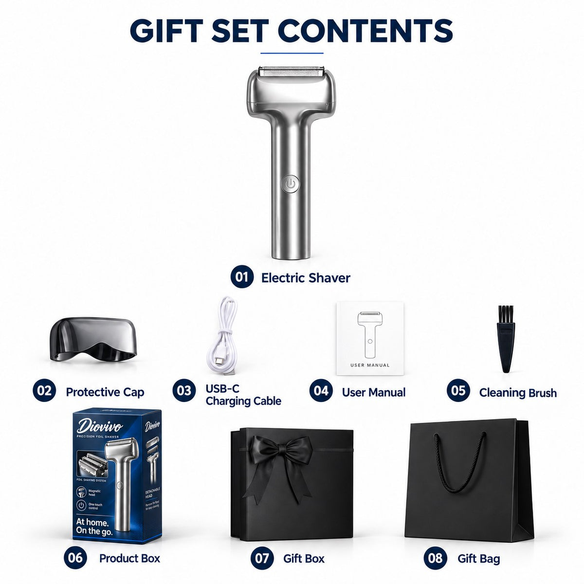 Diovivo® Precision Foil Shaver– A close, clean shave. At home or on the go🍀