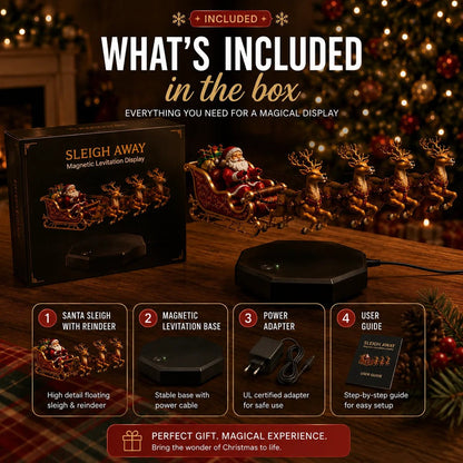 Magnetic Floating Christmas Sleigh