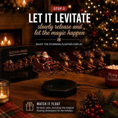 Magnetic Floating Christmas Sleigh