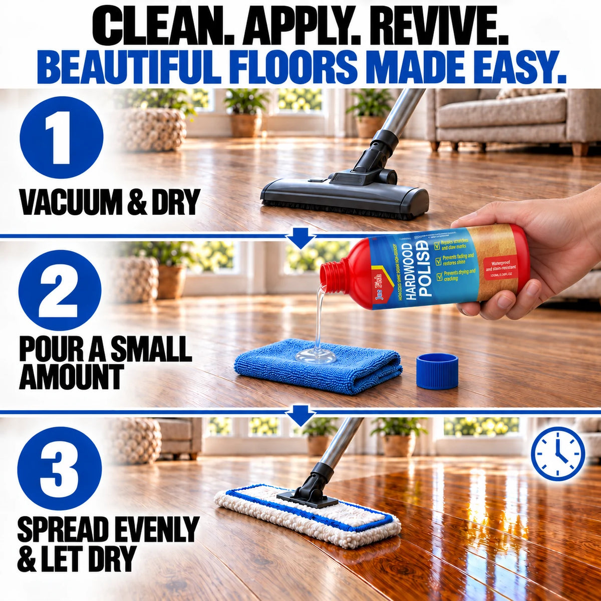 Wood Glow Restorer – Restore Rich Shine to Floors & Furniture