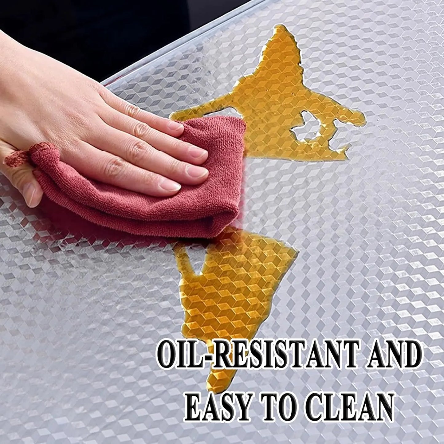 Stainless Steel Kitchen Oil-Proof Adhesive Wallpaper Roll (15.7" W × 9.8 Ft L )