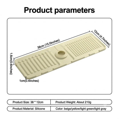 🔥 Hot Sale 50% OFF 🔥Minimalist Auto-Draining Silicone Sink Mat