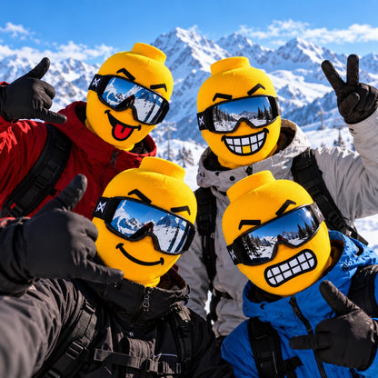 Real-Life Brick Figure Ski Mask – Become a Living Toy Character!