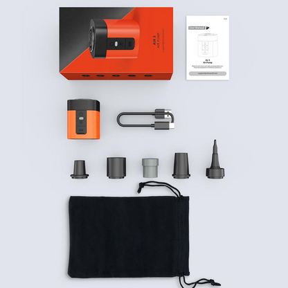 Tiny but Mighty 3-in-1 Air Pump — Inflate, Deflate & Light Anywhere