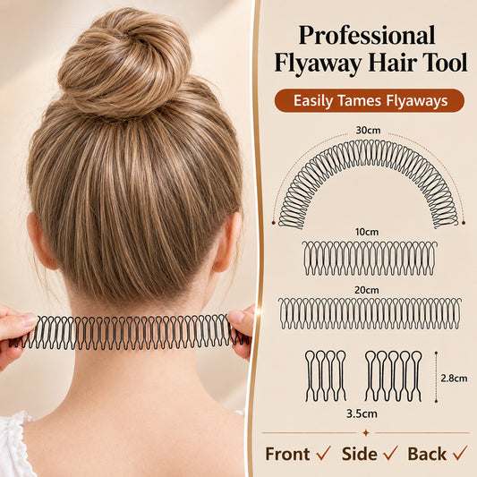 5PCS U-Shape Hair Styling Clips – Stretchable Wavy Design for Easy Bangs & Flyaway Fixing, Creating Buns, Updos & More Hairstyles 🌵