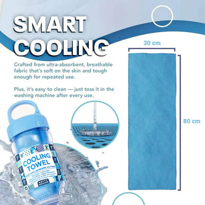 Cold Sweat Towel You Can Use Anywhere, Anytime! Reusable Soft Absorbent Cooling Portable