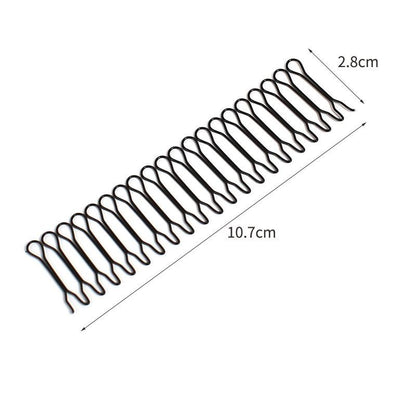 5PCS U-Shape Hair Styling Clips – Stretchable Wavy Design for Easy Bangs & Flyaway Fixing, Creating Buns, Updos & More Hairstyles