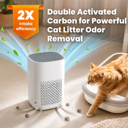 Air Purifier for Pet Hair and Odor, Washable Filter, Covers Up to 1200 Ft², Quiet for Pets, 3-in-1 HEPA Filter for Allergies and Odors