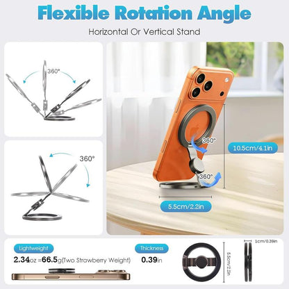 2026 New Magnetic Fidget Phone Stand – 360° Foldable MagSafe Grip, Spinner & Hands-Free Holder
