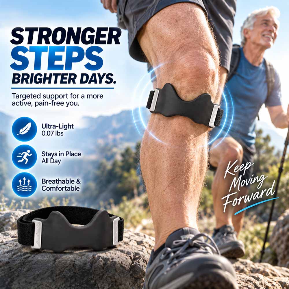 Adjustable Patella Knee Strap — Non-Slip, Breathable Support for Sports