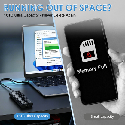 🏆Flash Sale⚡ 50K+ SOLD! Almost Gone-🔥16TB Large-Capacity Type-C Portable Mini SSD🍇