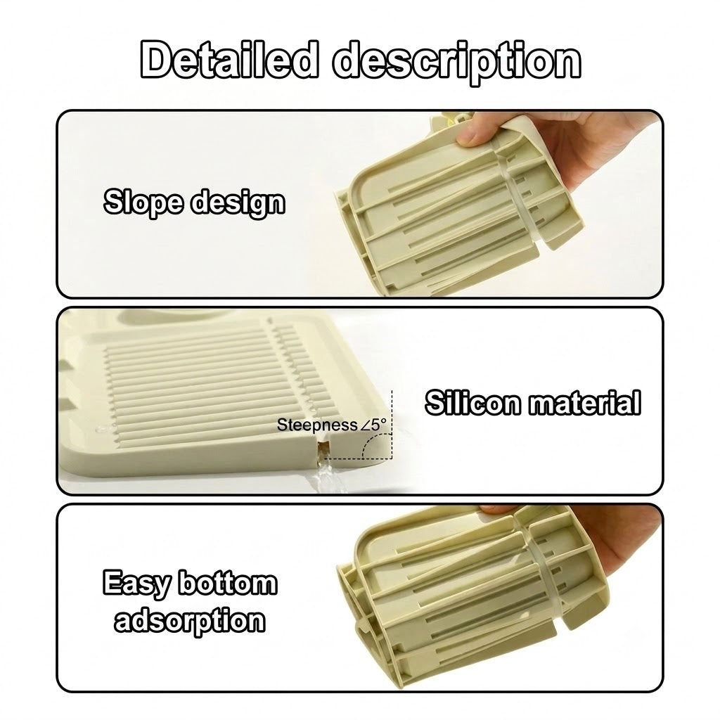 🔥 Hot Sale 50% OFF 🔥Minimalist Auto-Draining Silicone Sink Mat