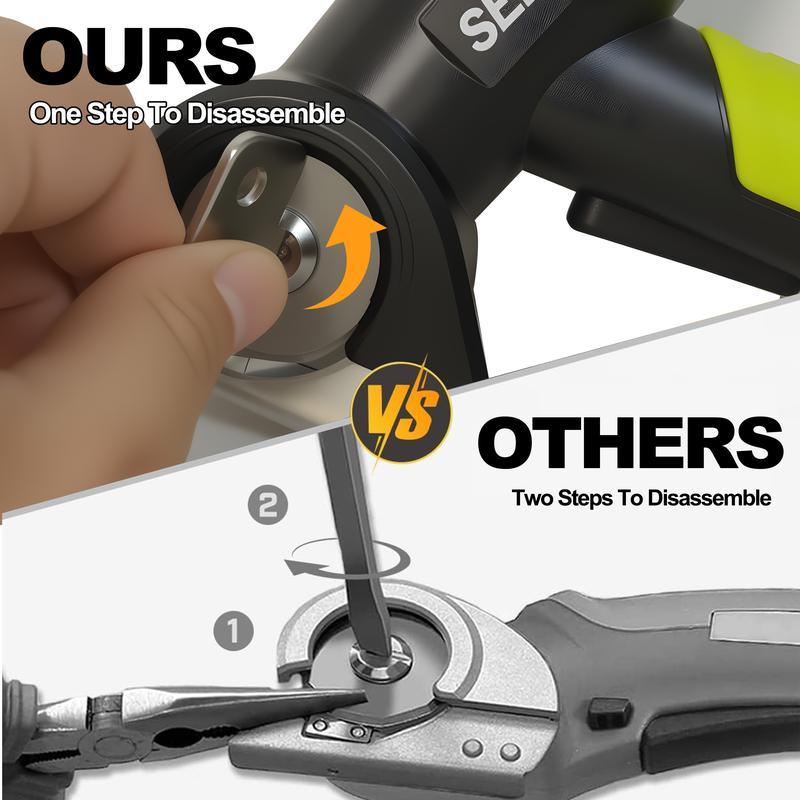 Cordless Rechargeable Electric Scissors – Portable Cutter for Fabric, Cardboard, Carpet