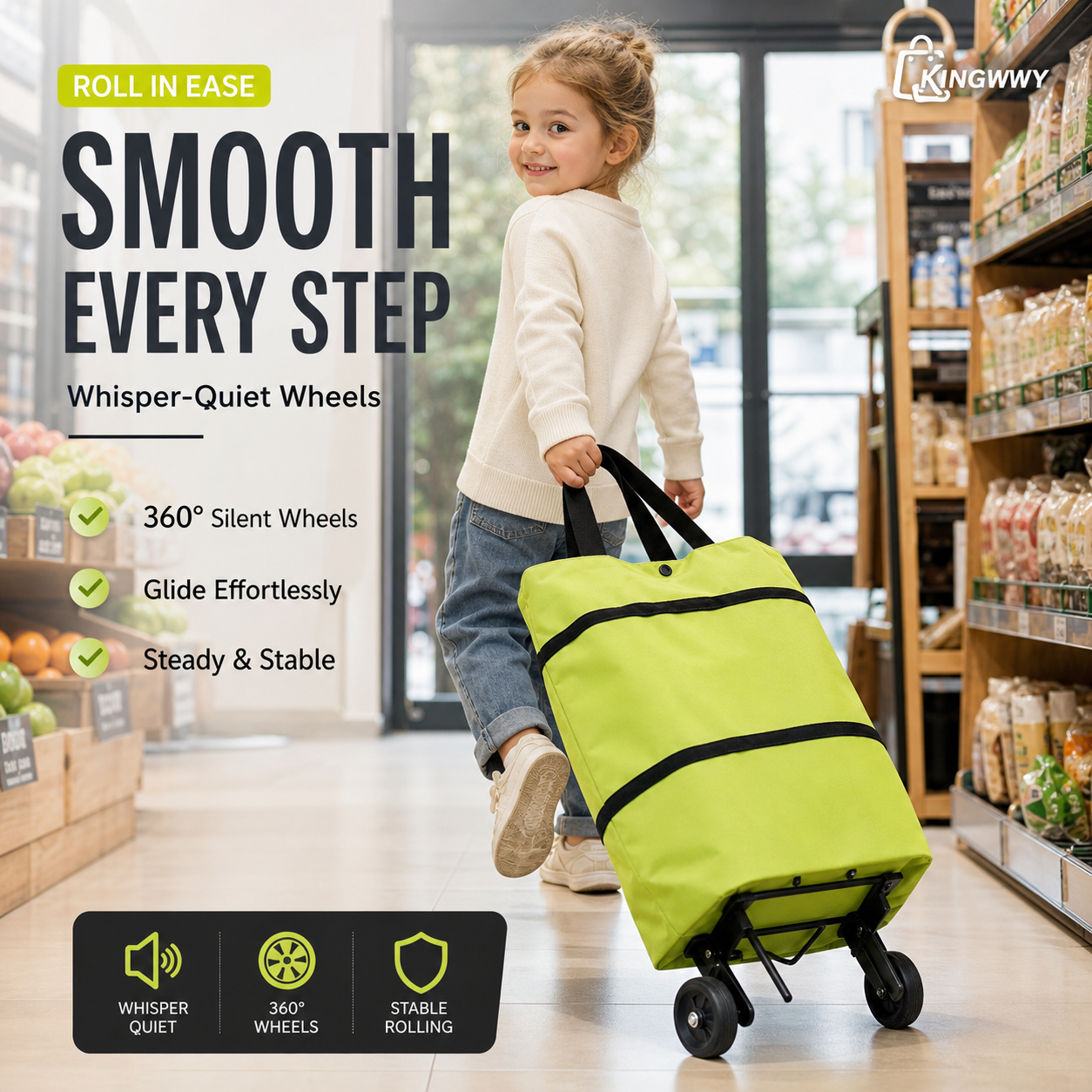 🛢️ 2026 Sale — Over 31,000 Sold! 2-in-1 Foldable Shopping Cart