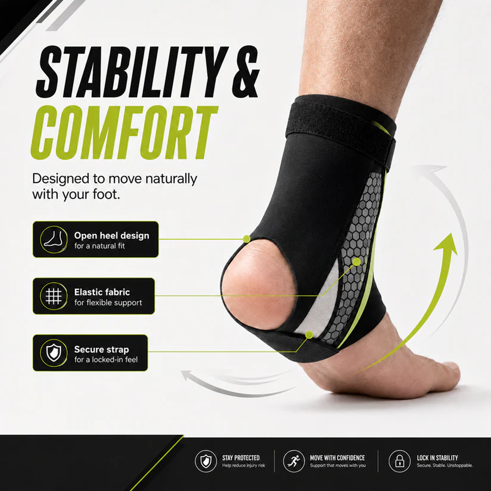 Ankle Support Brace for Sprains and Stability Protection