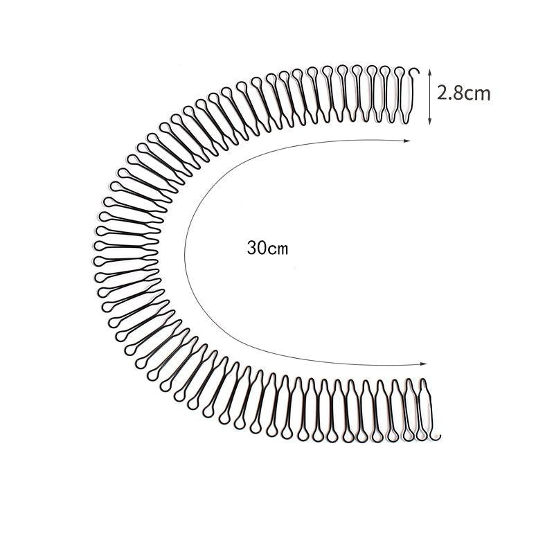 5PCS U-Shape Hair Styling Clips – Stretchable Wavy Design for Easy Bangs & Flyaway Fixing, Creating Buns, Updos & More Hairstyles