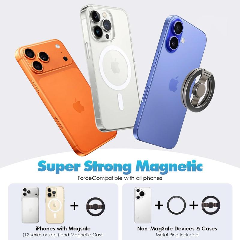 2026 New Magnetic Fidget Phone Stand – 360° Foldable MagSafe Grip, Spinner & Hands-Free Holder