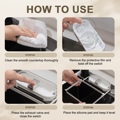 2-in-1 Suction Cup Sink Strainer Rack – Movable Food Waste Filter with Disposable Drain Nets