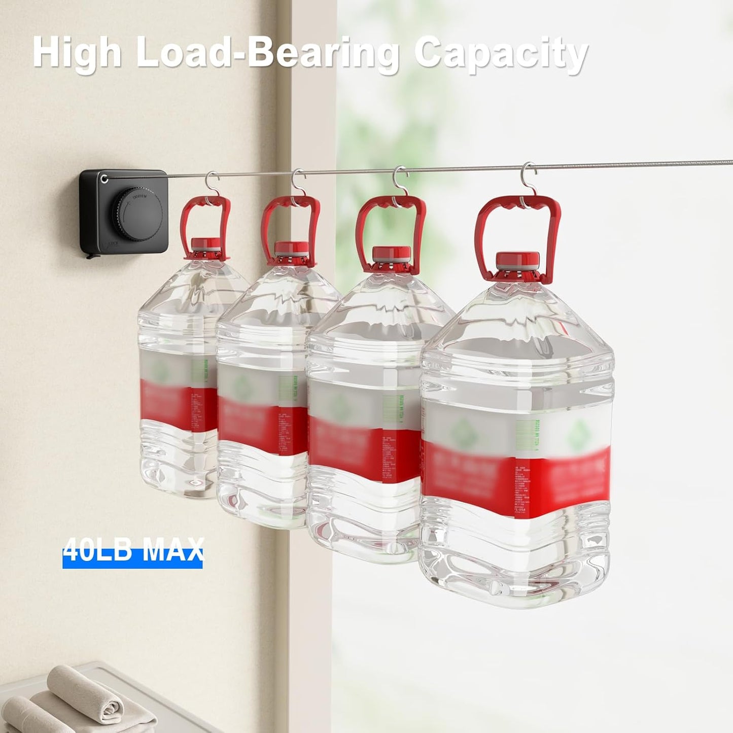 Heavy-Duty Retractable Clothes Line