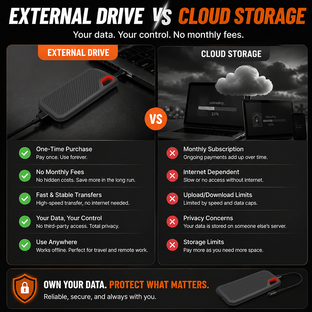 ⚡2TB Type-C Portable Mini SSD | High-Speed External Storage Drive for Laptop, Desktop & Smartphone