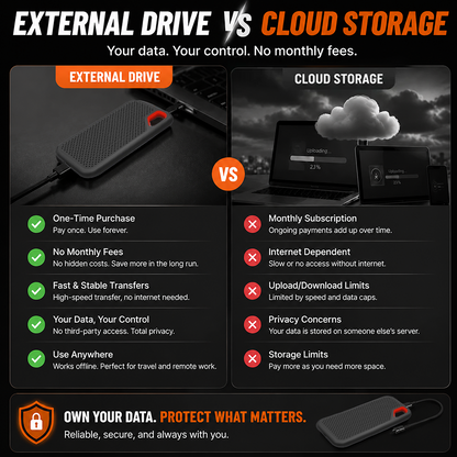 ⚡2TB Type-C Portable Mini SSD | High-Speed External Storage Drive for Laptop, Desktop & Smartphone