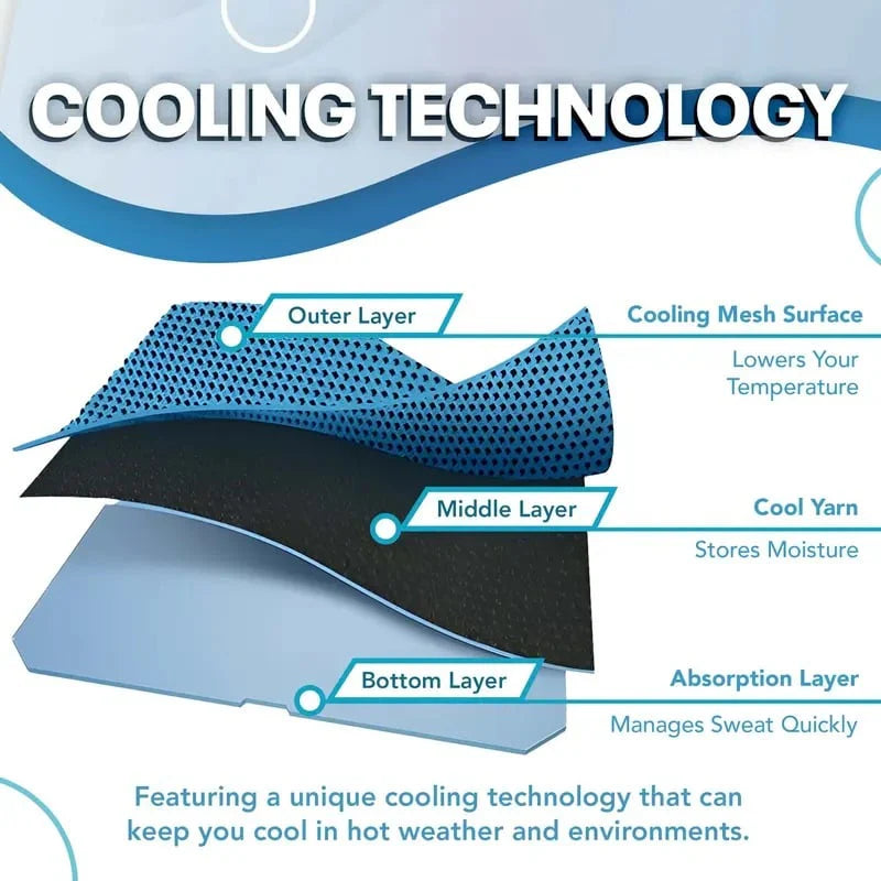 Cold Sweat Towel You Can Use Anywhere, Anytime! Reusable Soft Absorbent Cooling Portable