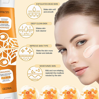 Buy 1 Get 1 FREE Today 🎁!  Say Goodbye to Dull, Rough Skin! GEZRIA Orange Enzyme Exfoliating Gel 🍊