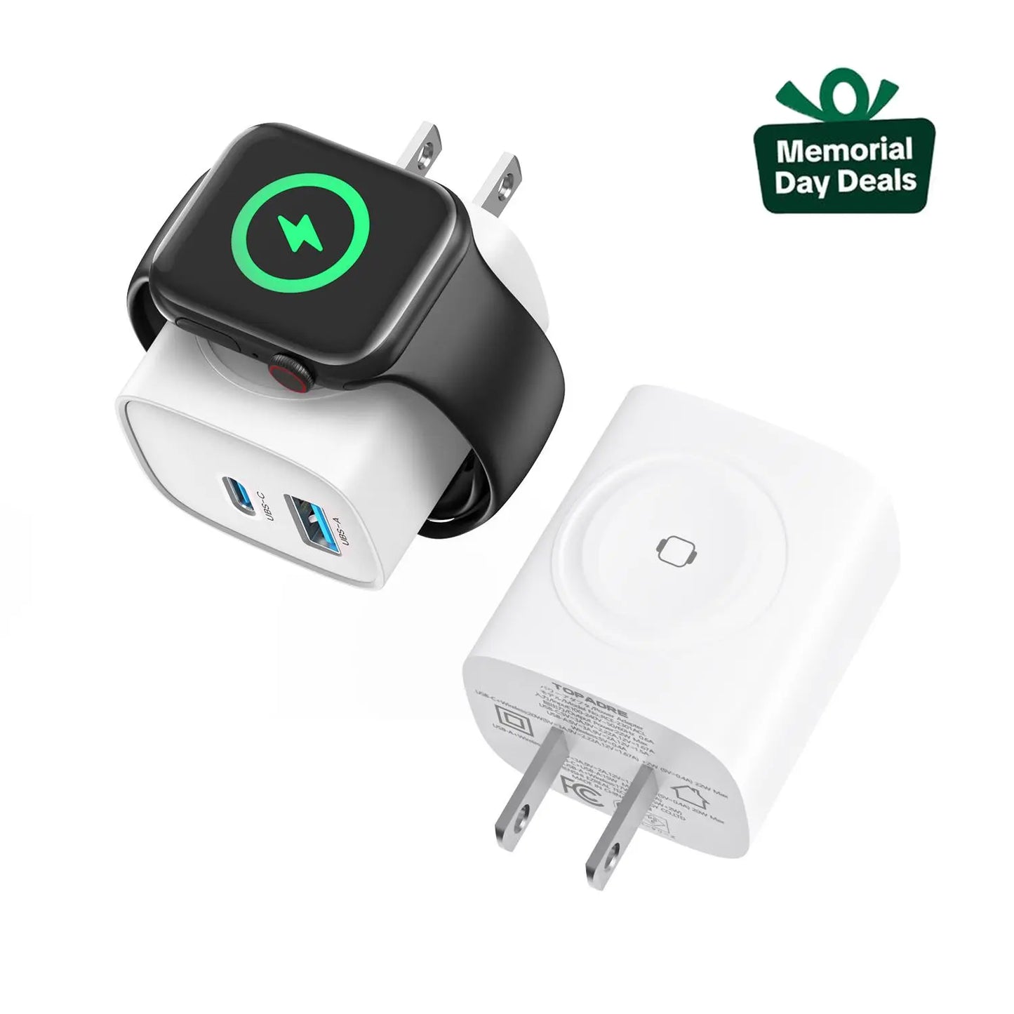 🔋 3-in-1 Magnetic Apple Watch Charger | Fast USB-C Wall Charger
