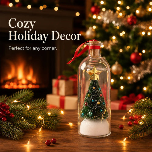 Mr. Christmas 8" Recordable Christmas Tree Message In A Bottle