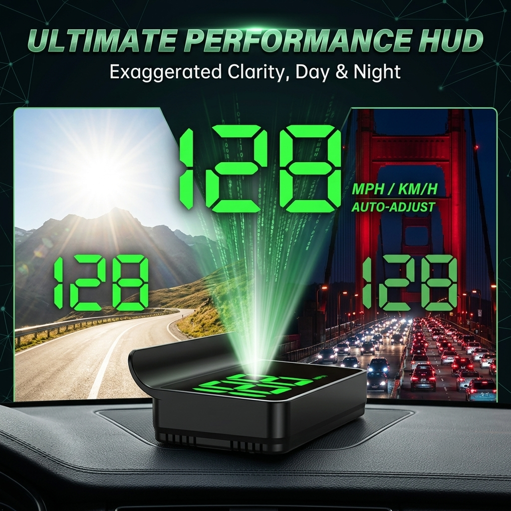 🔥🔥Head Up Display Car GPS Digital Speedometer