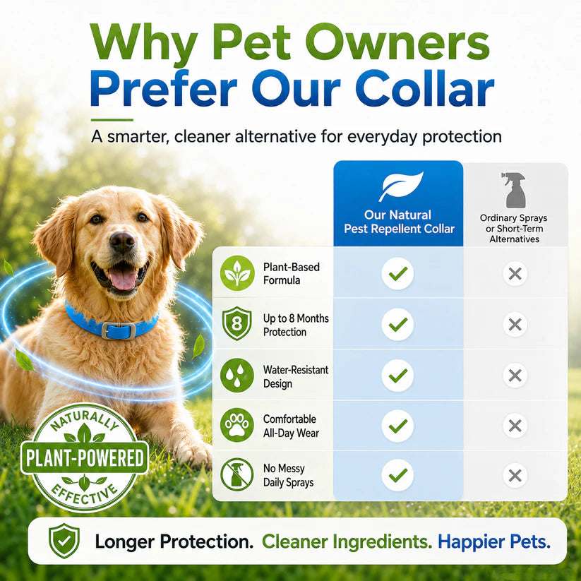 Natural Essential Oil Flea & Tick Collar for Pets
