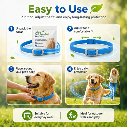Natural Essential Oil Flea & Tick Collar for Pets