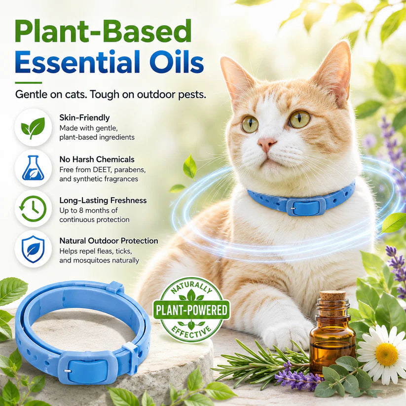 Natural Essential Oil Flea & Tick Collar for Pets