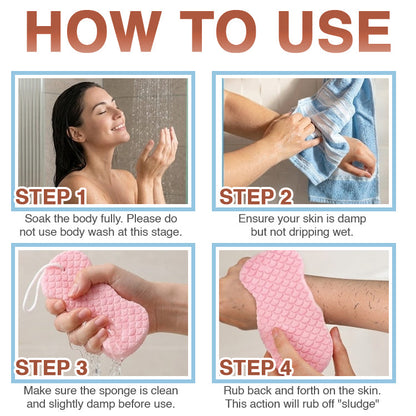 🔥💞LAST DAY 75% OFF ✨Magic Exfoliating Bath Sponge