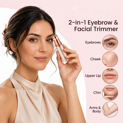 2-in-1 Women's Facial & Eyebrow Hair Trimmer