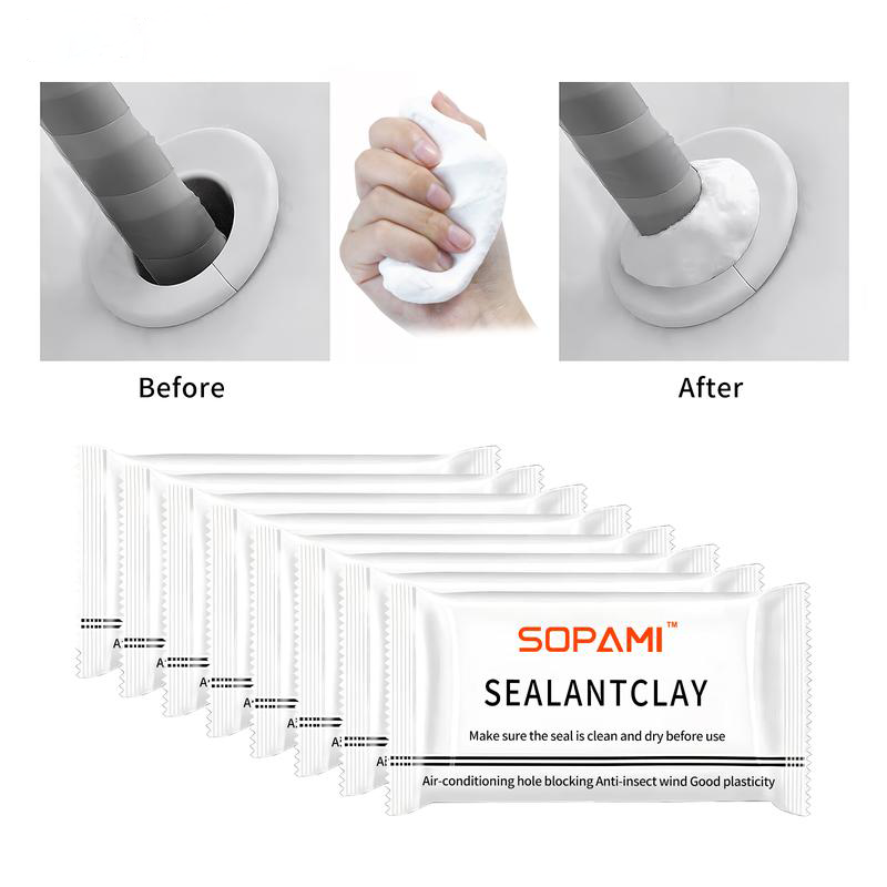 Eco-Friendly Sealant Clay – Waterproof Moldable Caulk Putty for Air Conditioner Holes, Wall Cracks & Pipe Gaps, Strong Adhesion Repair Sealant