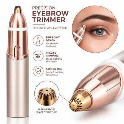 2-in-1 Women's Facial & Eyebrow Hair Trimmer