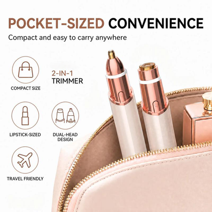 2-in-1 Women's Facial & Eyebrow Hair Trimmer