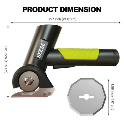 Cordless Rechargeable Electric Scissors – Portable Cutter for Fabric, Cardboard, Carpet