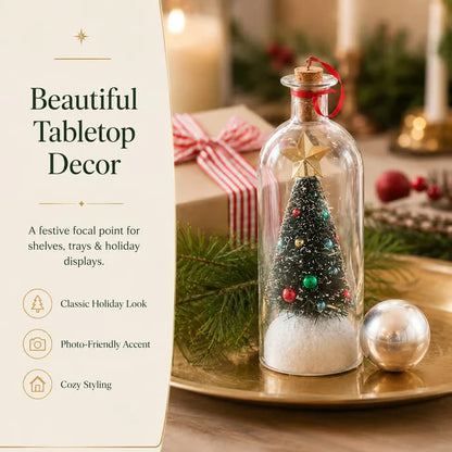 Mr. Christmas 8" Recordable Christmas Tree Message In A Bottle
