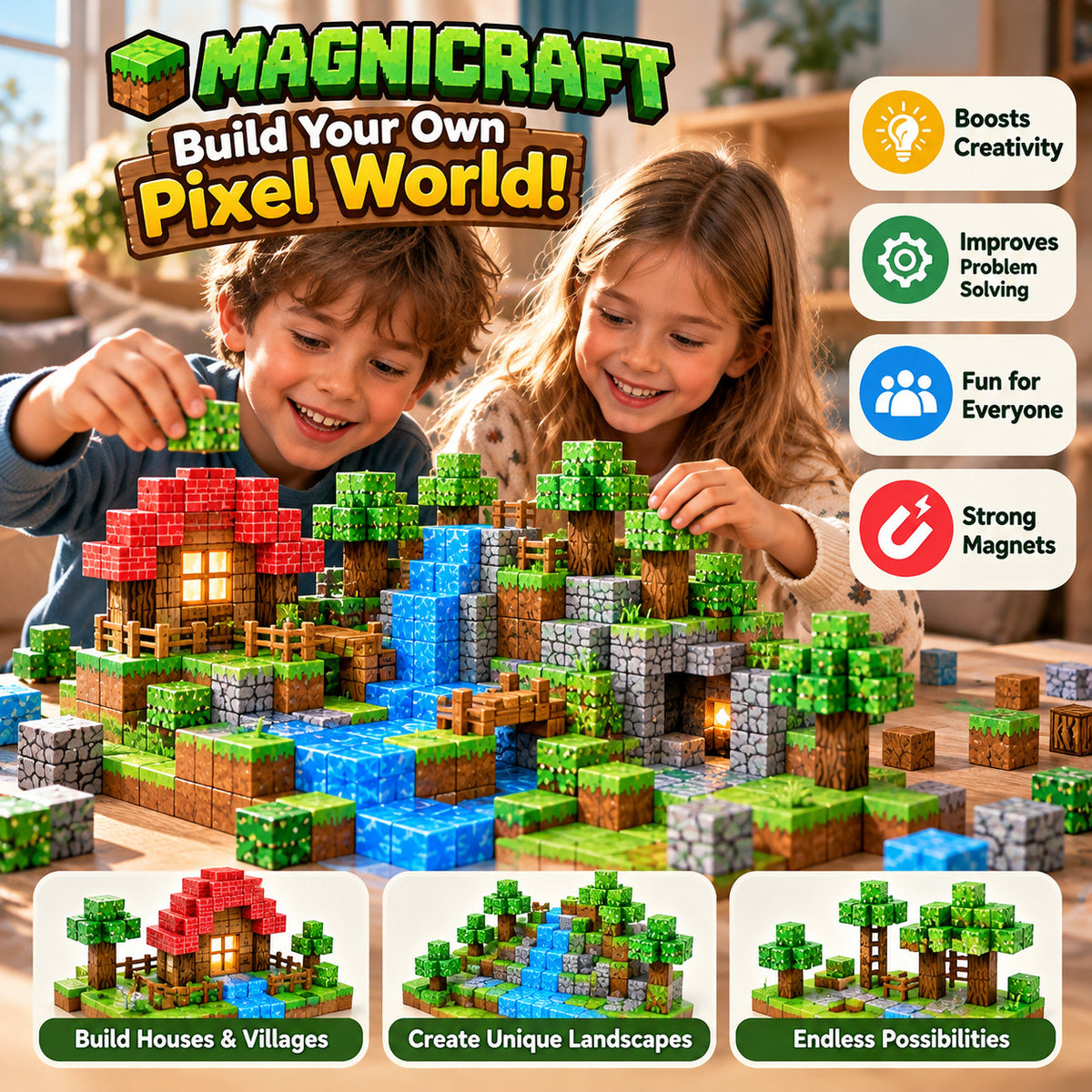 MY World Magnetic Building Blocks – Build Your Own World!