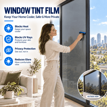 Window Privacy Film – One-Way Privacy, UV & Heat Protection
