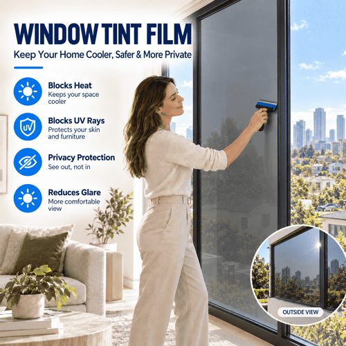 Window Privacy Film – One-Way Privacy, UV & Heat Protection