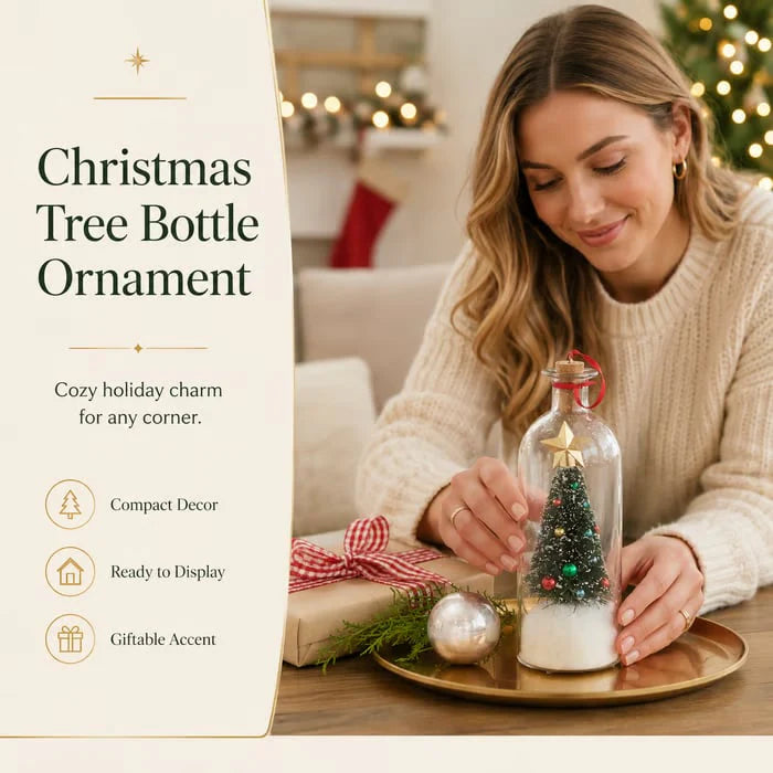 Mr. Christmas 8" Recordable Christmas Tree Message In A Bottle