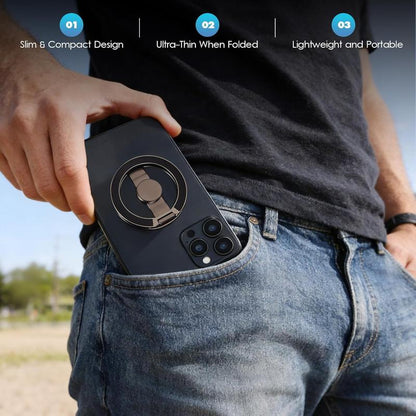2026 New Magnetic Fidget Phone Stand – 360° Foldable MagSafe Grip, Spinner & Hands-Free Holder