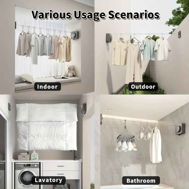 Heavy-Duty Retractable Clothes Line